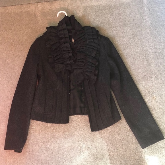 hinge Jackets & Blazers - Hinge Gray Cute Coat size M (4/6)